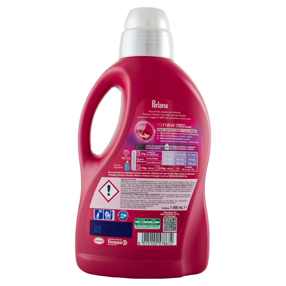 PERLANA Detersivo Colorati 28 lavaggi 1.400 mL